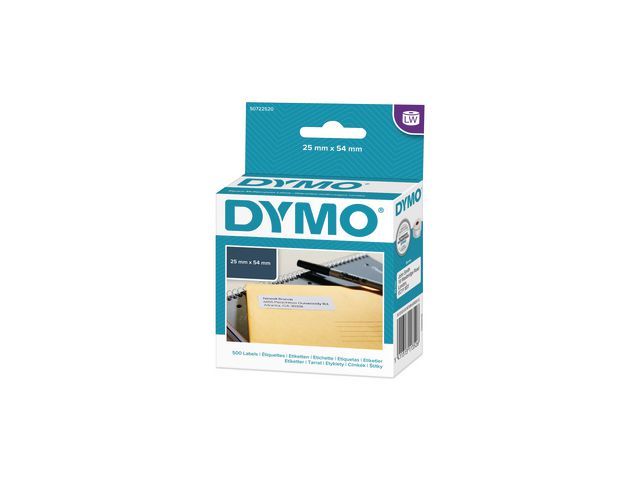 Dymo Etiketten voor labelwriters Retouradres 11352 25 x 54 mm (pak 500 stuks)